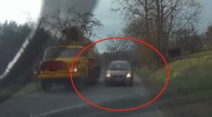 VIDEO: Chvíle hrůzy na Semilsku. Při předjíždění šlo o život, řidič řekl jen "sorry"
