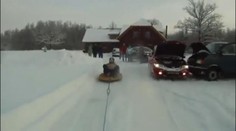 Sáňkování plné adrenalinu a nebezpečí
