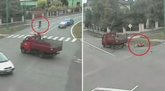 ŠÍLENÉ VIDEO: Auto nedalo přednost a smetlo cyklistu!