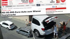 Žena s BMW měla vybrakovat obchod pro chudé. Vše je ale jinak
