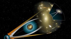 Gravitační čočka ukázala nepředstavitelně vzdálenou planetu