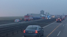Dálnici D8 na Ústí na několik hodin zablokovala nehoda kamionu