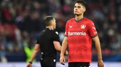 Schick hrál poprvé od listopadu. Porážce Bayeru v EL nezabránil. Hložek trefil tyč