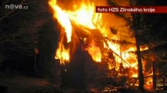 U Mikulčina vrchu shořela rekreační chata