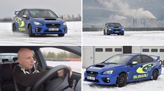 NA OKRUHU: Driftující Subaru WRX STI na zasněženém autodromu!