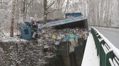 Dva kamiony v Pardubickém kraji měly nehodu, zkomplikovaly dopravu