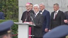 Záznam pietního aktu s projevem prezidenta republiky na pražském Vítkově