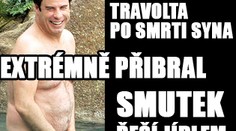 Travolta po smrti syna extrémně přibral. Smutek řeší jídlem