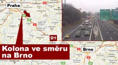 Dopravní kolaps! Řidiči vyrazili na prodloužený víkend