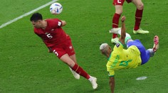 Nejhezčí branka turnaje? Podívejte se na akrobatické zakončení Richarlisona