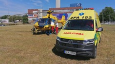 Muže v Pardubicích zasáhl elektrický proud. Vrtulník ho odvezl do Prahy