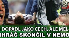 Fotbalový masakr: Hráč v bezvědomí a brankář s rozbitou hlavou
