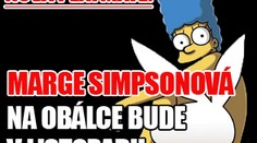 Nová Playmate: Marge Simpsonová. Na obálce bude v listopadu