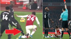 Šílené: Pogba prošlápl Bellerinovi koleno, pak viděl červenou! VIDEO