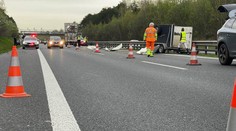 Z převráceného přívěsu utekli na dálnici koně. Policie ji musela uzavřít