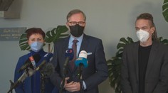 Tisková konference premiéra Fialy z jižní Moravy