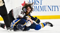Hráč NHL o soupeře zlomil hokejku a chtěl se prát, protivník jen ujížděl