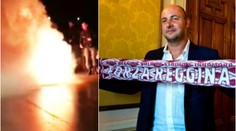 HRŮZA: Fanoušci po derby zapálili autobus. Byl u toho i kouč Zeman