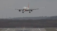 VIDEO: Nebezpečná přistání v bouři