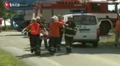 Nezastavil na stopce. Vrtulník a záchranáři v akci