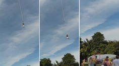 Chvíle hrůzy, při bungee jumpingu se muži odtrhl postroj! VIDEO