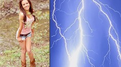 Dívka masturbovala pod stromem. Při orgasmu do ní udeřil blesk