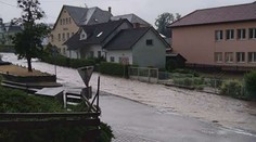 Prudký přívalový déšť vyděsil vesnice na Opavsku. Zatopil 20 domů