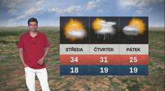 Předpověď počasí: Večer dorazí do Česka bouřky