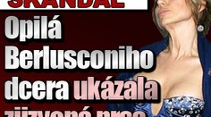 Opilá dcera Berlusconiho ukázala zjizvená ňadra