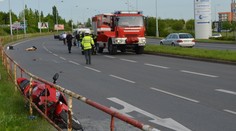DĚSIVÁ NEHODA: Motorkář přišel při nehodě v Praze o ruku!