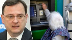 Pro DŮCHOD K BANKOMATU? Jen přes mou mrtvolu, hřímá Nečas