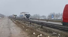 Dálnici D1 zablokovala nehoda náklaďáků, tvořily se dlouhé kolony