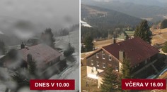 Na horách vydatně SNĚŽILO, v nížinách lije jak z konve! Jak bude dál? PŘEDPOVĚĎ