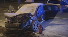 Do výbuchu chyběly vteřiny! Auto vzplálo po srážce s cisternou benzínu