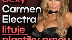 Sexy Carmen Electra lituje plastiky prsou