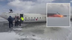 VIDEO: Záběry nehody letadla v Kanadě. Takto vypadalo hrůzné přistání