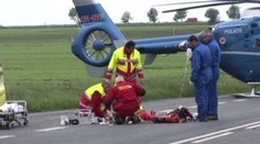 Cyklistu smetla škodovka