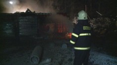 POPLACH 2. stupně: Požár plnírny plynu na Písecku