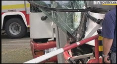 VIDEO: Autobus MHD napálil v Bratislavě do sloupu! Zranilo se 12 lidí!