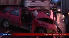Řidič na mokré silnici neměl možnost zastavit
