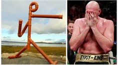 Co na to říkáte? Umělec odhalil unikátní sochu z trubek na počest Tysona Furyho