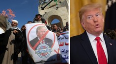 Trump navrhl nezávislý stát pro Palestince. Tisíce z nich protestují