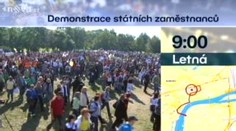 MINUTU PO MINUTĚ: Demonstrace 40 tisíc rozzuřených odborářů