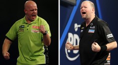 Děda Barney děkoval štěstěně. To Van Gerwen řádil jak uragán