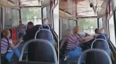 Čtyři Rusky zmlátily opilce, který napadl revizorku v tramvaji. VIDEO