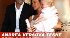 Andrea Verešová těsně před porodem