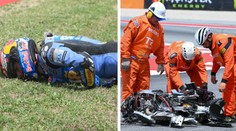 Strašidelná nehoda Márqueze! Motorka na maděru, závodníka odvezl vrtulník