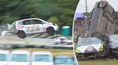 V Anglii se konaly bizarní závody automobilů. Jen zázrakem se nikdo nezranil