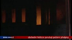 VIDEO: Supermarkety nejsou připraveny na požáry