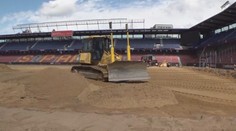 Fotbalový stadion Sparty bude mít nový trávník